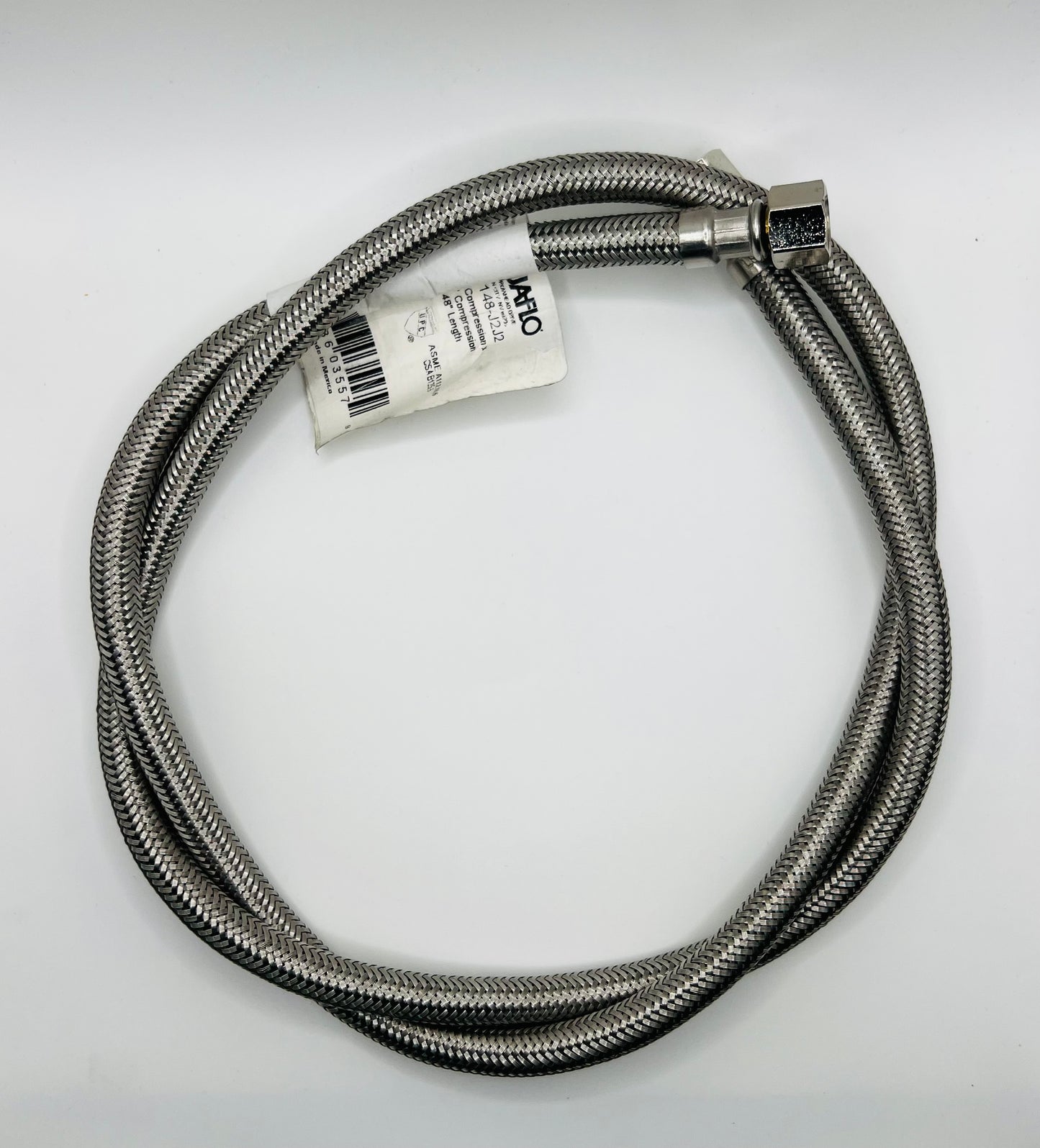 Synesso 1.5060 Stainless Steel Braided Hoses, 3/8” Compression 48” Long