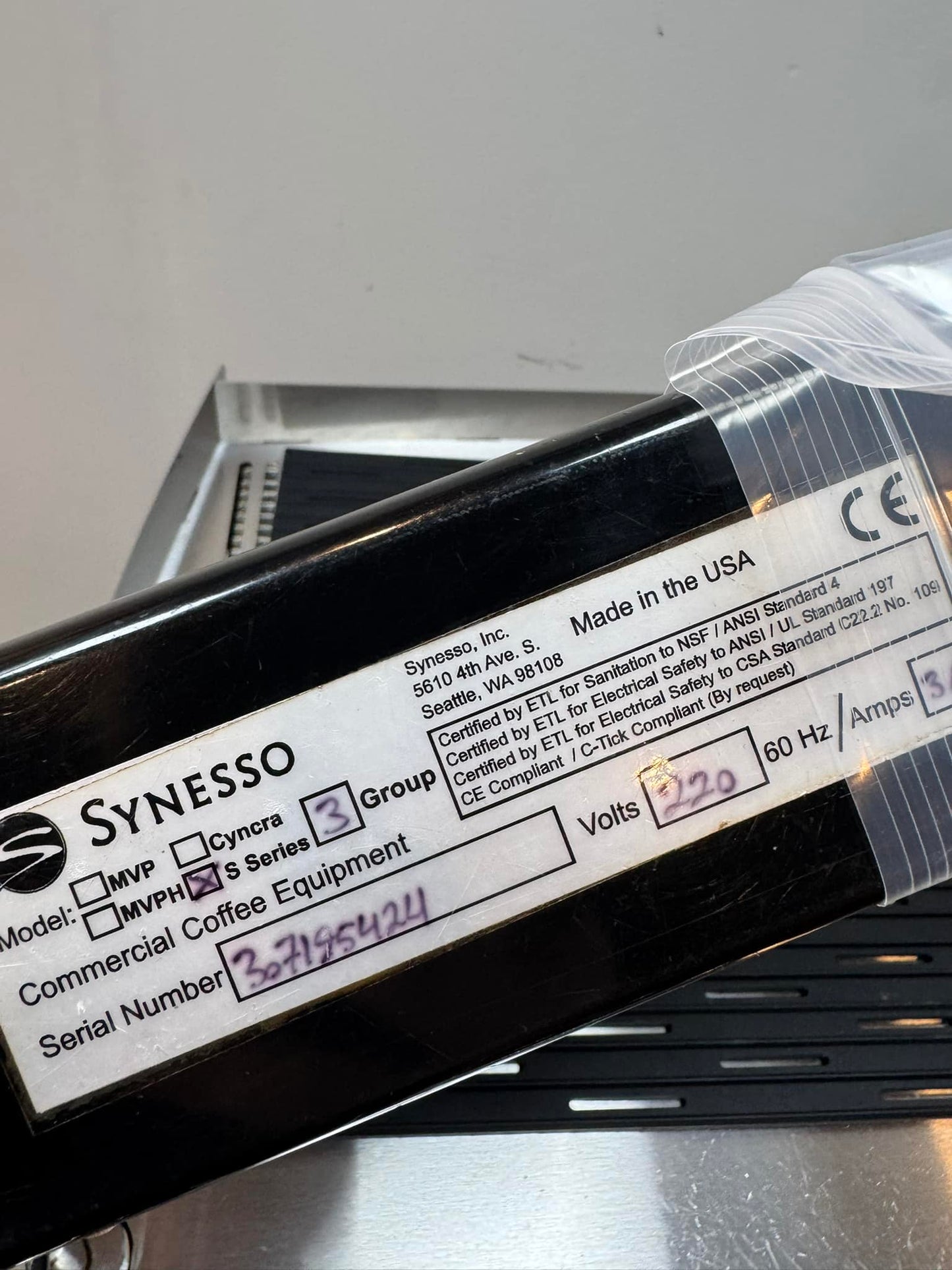 Synesso S300 (2019 Year) Refurbished + Synesso Line Boost system (2 pump)