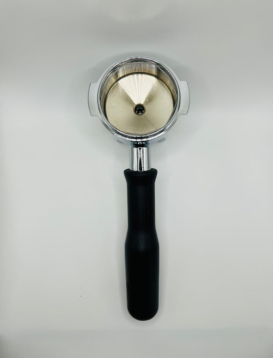Synesso 1.7132  Double Spouted Portafilter W/ Synesso Black Rubber Handle and Spring Included