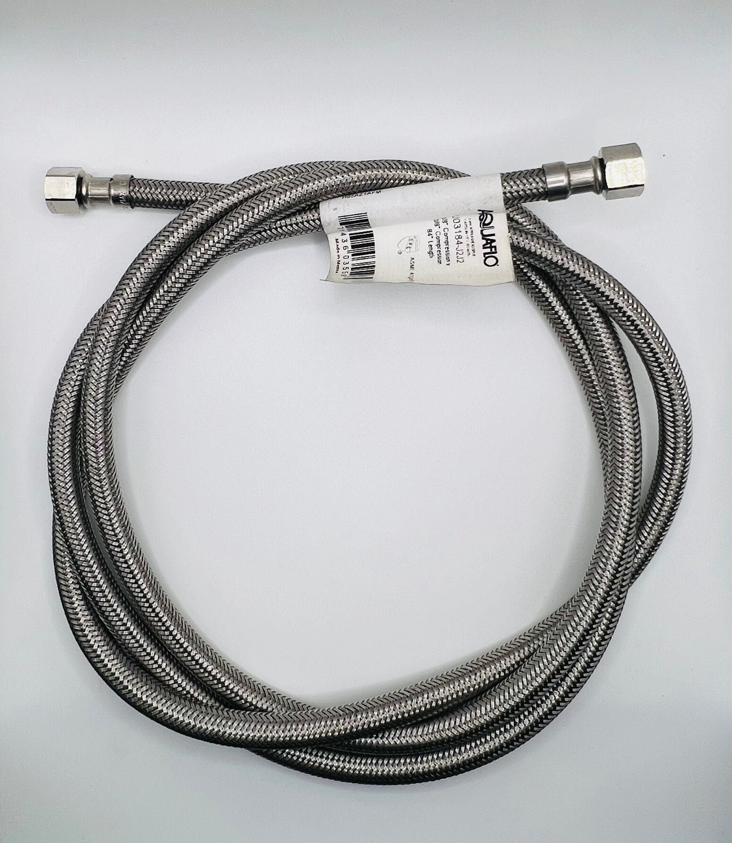 Synesso 1.5070 Stainless Steel Braided Hoses,3/8” Compression 84” Long