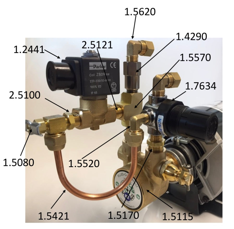 Synesso 1.7654  Bypass Pump Assembly, Does NOT include the Motor or By-Pass Box